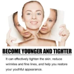 Retinol Whitening Serum in a clear bottle, backlit by window light.
