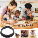 20PCS Tart Ring Perforated Cake Round Plastic Molds DIY Mousse Cake Hamburgers Non Stick Bakeware Mold for Home Baking Tools - Image 6