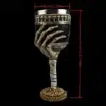 Gothic Skeleton Hand Goblet Halloween Skull Wine Glass Liner Dark Art Home Decor Gift for Gothic Enthusiast Party Drinkware