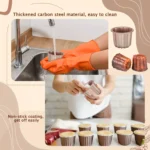 6PCS Canele Cake Molds Non-stick Aluminum DIY Dessert Keluli Cupcake Muffin Pan for Baking Enthusiasts Profession Bakeware NEW - Image 2