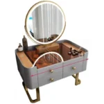 Modern dressing table with storage for makeup and jewelry - Goldoma luxury furniture