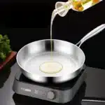 316 Stainless Steel Deep Fryer Non Stick Frying Pan Cooking Steak Kitchen Cookware Gas Stove Induction Cooker Universal Milk