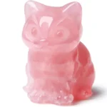 Obsidian Cat Crystal Figurines Cat Gifts Decor Gifts for Mom Women Men Lucky Cute Cat Statue Room Desk Decor - Image 9
