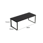 Simple Houseware Cabinet Organizer Shelf Kitchen Counter Shelves Kitchen Storage Spice Rack Stackable Metal and Engineered Wood - Image 9