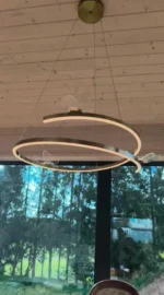 Butterfly Circle Chandelier, Modern Simple Atmosphere Light Luxury Living Room Bedroom Creative Personalized Lamp – styled