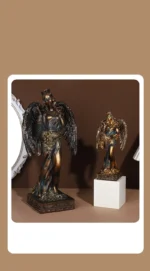 Resin Ornaments Blinded Greek Goddess Fortune Figurine Goddess of Good Fortune and Wealth Sculpture Home Office Decor