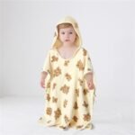 Soft Cotton Baby Hooded Towel Bath Towel for Boys Girls Bathrobe Sleepwear Children's Clothing Cartoon animal print kid