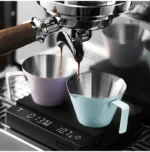 MHW-3BOMBER Espresso Measuring Cup 100ml Dual Pour Spouts & Accurate Scale Stainless Steel Shot Cup for Baristas – top