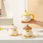 Cartoon Duck Mug Underglaze Color Mug Original Coffee Cups Ceramic Cup Drinkware Cute Mugs Cup for Tea Personalized Gift