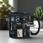 【Police Gift】Custom Name Ceramic Mug with Police Badge Logo - Personalized Officer's Day Present – close-up detail