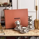 Luxury Home Coffee Set Complete with Espresso Cups Saucers Tea Mugs Plates Bowls Dessert Dishes Tableware Ceramic Cup – side