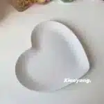 Cartoon Cute Heart Shaped Ceramic Plate Shaped Love Salad Plate Home Breakfast Bread Omelette Dishes Tableware Kitchen
