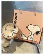 Snoopy 4 Pieces Ceramic Bowl Set 2025 New Style Under Glaze Color Cute Cartoon Pattern Home Noodle Rice Tableware For Kids