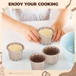 6PCS Canele Cake Molds Non-stick Aluminum DIY Dessert Keluli Cupcake Muffin Pan for Baking Enthusiasts Profession Bakeware NEW - Image 3