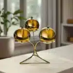 Stainless Steel Oblique mouthed Sauce golden Bowl rack Hot Pot Buffet Seasoning basket Jar dish Container Salad Spherical