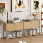 Modern Living Room Cabinet Modular Sideboard Storage Cabinets Combination TV Stand for Customizable Steel Frame Wood  Furniture - Image 31