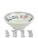 Melamine Noodle Bowl Household Plastic Tableware Restaurant Commercial Ramen Salad Bowl Thickened Not Easily Broken Soup