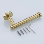 Brushed Gold Toilet Paper Holder Bathroom Hardware Accessories SUS 304 Stainless Steel Modern Tissue Paper Roll Holder.