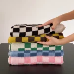 The new spell color restoring ancient ways the checkerboard long-staple cotton towel wash a face to face towel bath towel