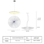 Handcrafted wabi sabi pendant light in a cozy living room