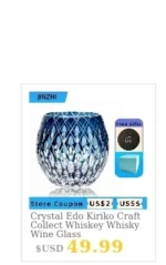 Crystal Flute Champagne Glasses Multicolor Wine Glass Cup Handmade Hand Carved Edo Kiriko Wedding Gift With Gift Box 1PC
