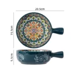 Retro Ceramic Dinner Plates Set Bohemia Style Food Plate Household Tableware Set Breakfast Plates Salad Soup Bowls Dinnerware - Image 18