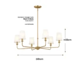 American Style LED Pendant Lamp Modern Minimalist Chandelier Kitchen Island Restaurant Bar Living Room Home Decor Factory