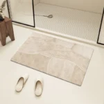 Absorbent bath mat diatom mud anti-slip bathroom rug