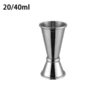 20/40ml Cocktail Bar Stainless Steel Jigger Double Spirit Measuring Cup For Home Bar Party Club Accessories Barware Tools