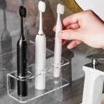 Electric Toothbrush Holder 2/3/4 Holes Wall Mounted Toothpaste Storage Rack Toothbrush Stand Bathroom No-Drill Organizer
