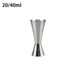 20/40ml Cocktail Bar Stainless Steel Jigger Double Spirit Measuring Cup For Home Bar Party Club Accessories Barware Tools