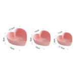 Heart Shaped Bowl Love Heart Ceramic Steamed Egg Bowl Candy Color Dessert Salad Plate 7 Inch Cake Fruit Plate Kitchen