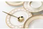 Delicate Bone China Bowl Saucer Luxury Gold-plated Dinner Plate Coffee Cup Hotel Restaurant Dinnerware Dinner Cooking Fish