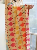 Cute Graffiti  Pears Patter Cotton Soft Face Towel for Kids Absorbent Bath Towel Comfortable Cotton Household Towel Beach Towels - Image 20