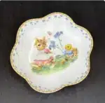 German Weibao Christmas tableware flat plate round cake mug teapot coffee cup soup salad – angled view