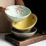 Melamine Bowl Japanese Style Noodle Soup Powder Imitation Porcelain Tableware – close-up detail
