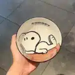 Snoopy 4 Pieces Ceramic Bowl Set 2025 New Style Under Glaze Color Cute Cartoon Pattern Home Noodle Rice Tableware For Kids