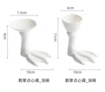 Wujinsha Four-petal Seasoning Dip Dish Creative Hotel Restaurant Club Front Dish Artistic Conception Dish Ceramic Tableware