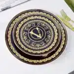 Vintage Ceramic Dinner Plate 8 Inch 10 Inch Creative Bone China Western Steak Dessert Salah Plate Kitchen Party Gift Box Set