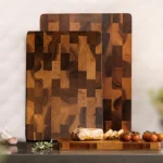 Acacia Wood Cutting Board Mold Proof Cutting Board Household Fruit Cutting Board – angled view