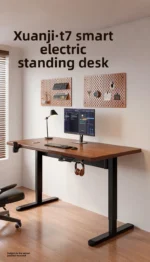 Electric Height-Adjustable Standing Desk Computer Desk for Gaming and Office Use Home Study Desk E-sports Table Workbench