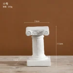 Roman Column Statue Resin Sculptures Nordic Sculpture Vintage Figurines Home Decor Resin Mini Craft Office Decor Room