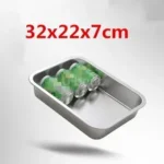 304 stainless steel plate tray rectangular square oven tray baking pot dish deep Japanese barbecue bbq cafeteria Storage trays - Image 18