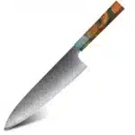 AMBER Kitchen Knife Set VG10 Damascus Steel Chef Knife Kitchen Accessories Professional Chef knives Cooking Tools Wood Handle