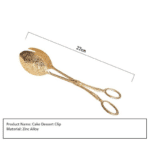 2pcs Food Tong Gold-plated Snack Cake Clip Salad Bread Pastry Clamp Baking Barbecue Tool Fruit Salad Cake Clip Kitchen