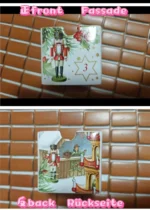 Hand painted ceramic vase from Monet Garden Fascination series with floral motifs