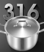 316 stainless steel soup pot Extra thick food grade soup pot Thickened double ear pot Electromagnetic furnace gas special pots - Image 17