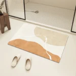 Absorbent bath mat diatom mud anti-slip bathroom rug
