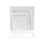 50pcs Degradable Square 6/8/10 Inch Disposable Paper Plate Thick Cake Tray for Baking Barbecue Party Tableware Fruit Snack