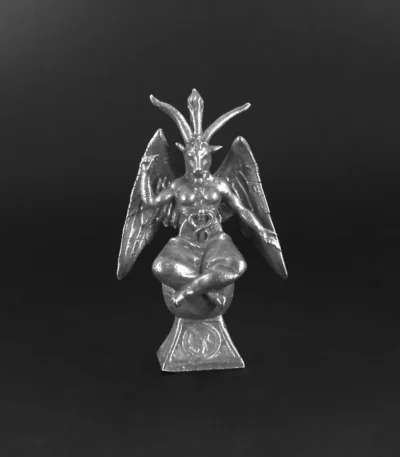 Retro Goat Statue Copper Mini Figurine Satan Demon Model Desk Decor Room Decor Game Chess Pieces Miniatures Gift